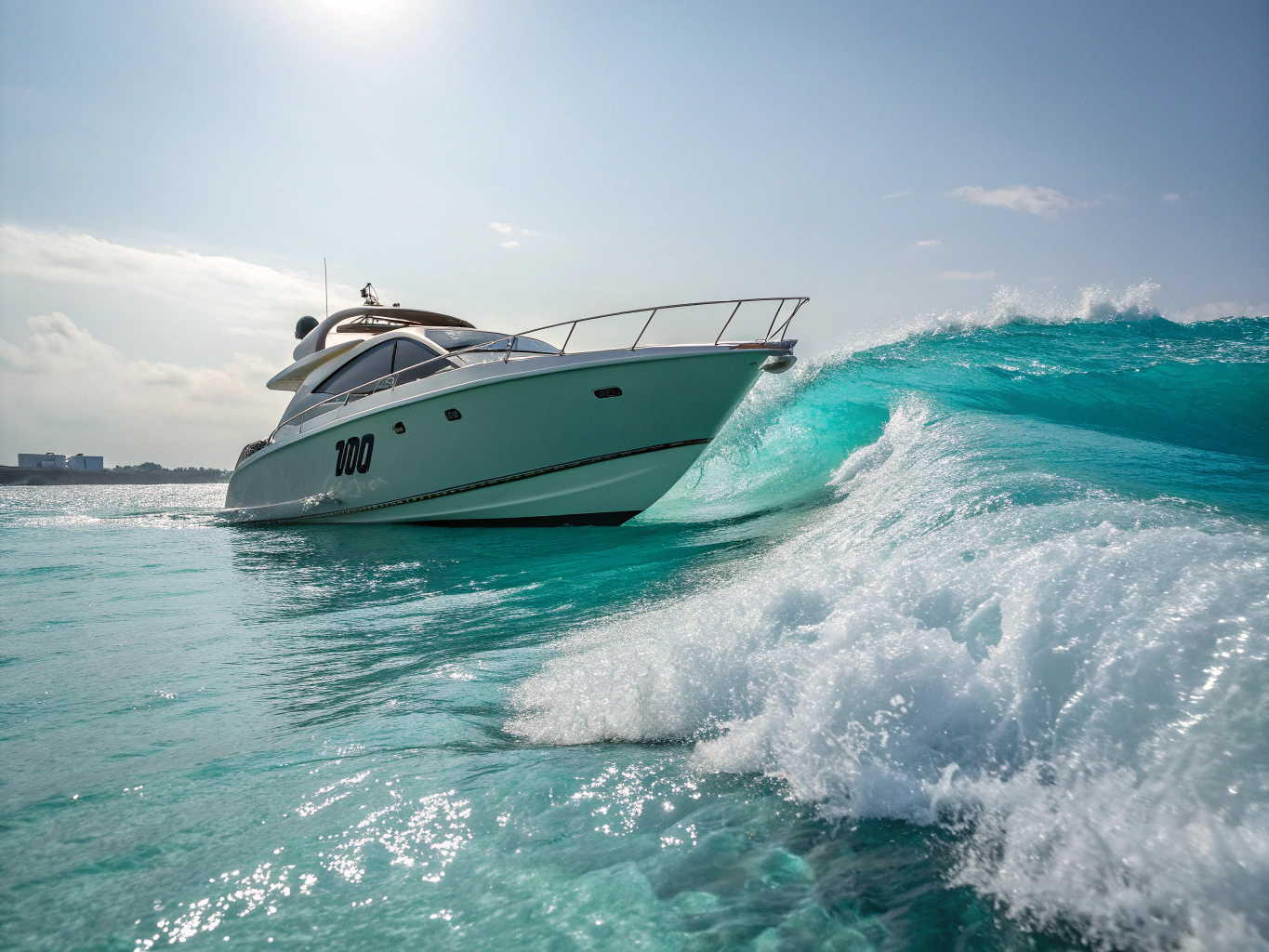 Boat on a lake representing marine applications